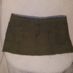 Roxy distressed mini skirt